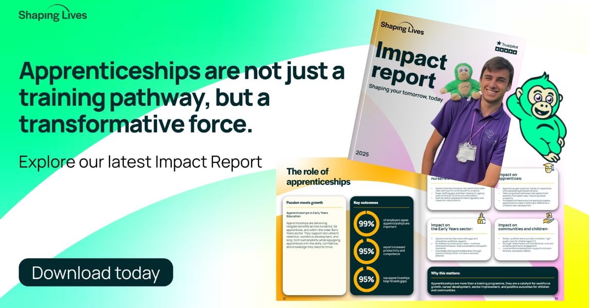 Shaping Lives' First Impact Report | Male Childcare & Teaching Jobs